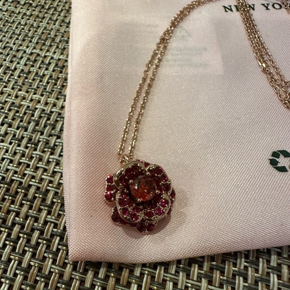 Kate Spade Scarlett Blooms Rose Adjustable Necklace - Picture 7 of 8